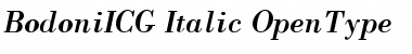 BodoniICG Italic Font