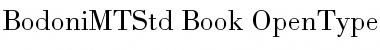 Download Bodoni MT Std Font