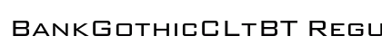 BankGothicCLtBT Regular preview
