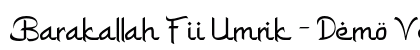 Barakallah Fii Umrik - Demo Version Regular preview