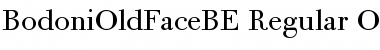 Bodoni Old Face BE Regular Font