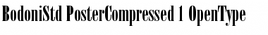 Bodoni Std Poster Compressed Font