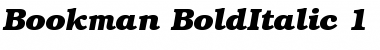 ITC Bookman Bold Italic Font