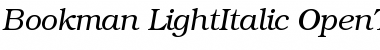 ITC Bookman Light Italic Font