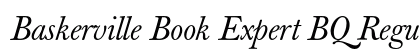 Baskerville Book Expert BQ Regular preview