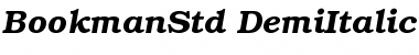 ITC Bookman Std Demi Italic Font