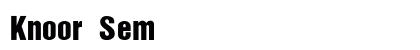 Knoor SemiBold Regular preview