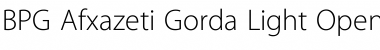 BPG Afxazeti Gorda Light Font