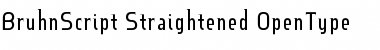 BruhnScript Straightened Font