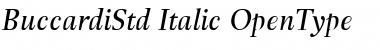 Buccardi Std Italic Font