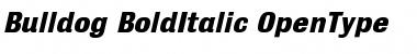 Bulldog BoldItalic Font