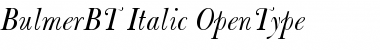 Bulmer Italic Font