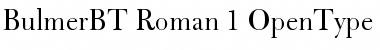 Download Bulmer Font