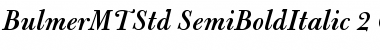 Bulmer MT Std Semibold Italic Font