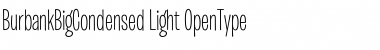 Burbank Big Condensed Light Font