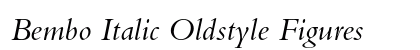 Bembo Italic Oldstyle Figures preview