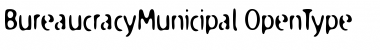 BureaucracyMunicipal Regular Font