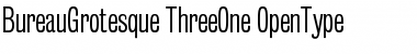 BureauGrotesque ThreeOne Font