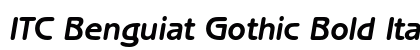 ITC Benguiat Gothic Bold Italic Preview