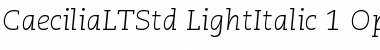 Caecilia LT Std Font