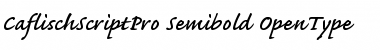 Caflisch Script Pro Font