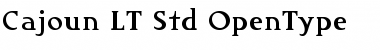 Cajoun LT Std Regular Font