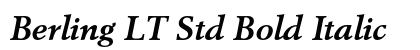 Berling LT Std Bold Italic Preview