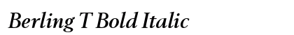 Berling T Bold Italic Preview