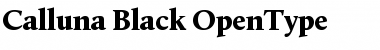 Calluna Blck Regular Font