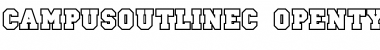 CampusOutlineC Regular Font