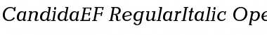 CandidaEF RegularItalic Font
