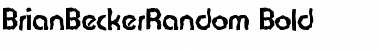 BrianBeckerRandom Bold Font