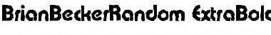 BrianBeckerRandom-ExtraBold Regular Font