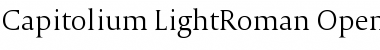 Capitolium LightRoman Font