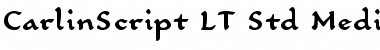 CarlinScript LT Std Light Bold Font