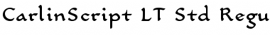 Download CarlinScript LT Std Regular Font