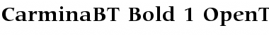 Bitstream Carmina Bold Font