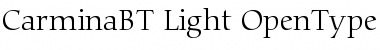 Bitstream Carmina Light Font