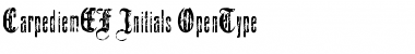 CarpediemEF Initials Font