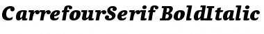 CarrefourSerif BoldItalic Font