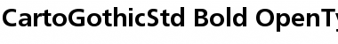 CartoGothic Std Bold Font