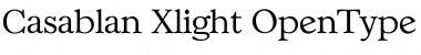 Casablan Xlight Font