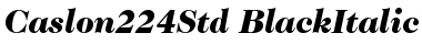 ITC Caslon 224 Std Black Italic Font