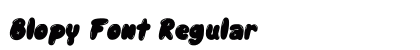 Blopy Font Regular