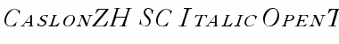 CaslonZH-SC-Italic Regular Font