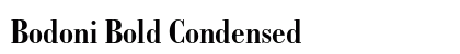 Bodoni Bold Condensed Preview