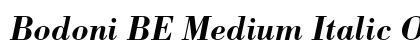 Bodoni BE Medium Italic OsF Preview