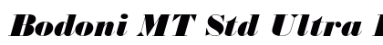 Bodoni MT Std Ultra Bold It Preview