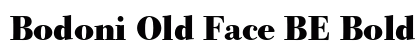 Bodoni Old Face BE Bold Preview