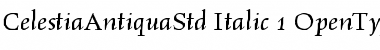 Celestia Antiqua Std Italic Font